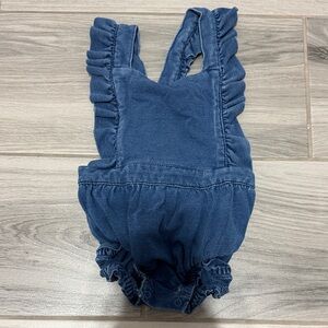 Old Navy Navy Blue Ruffle Strap One-Piece Bodysuit